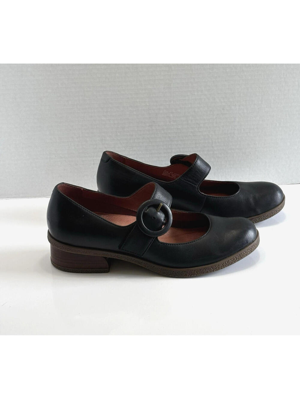 Dansko Brandy Mary Jane Burnished Black Leather Shoes Women's 9.5 Comfort Buckle - Picture 2 of 16